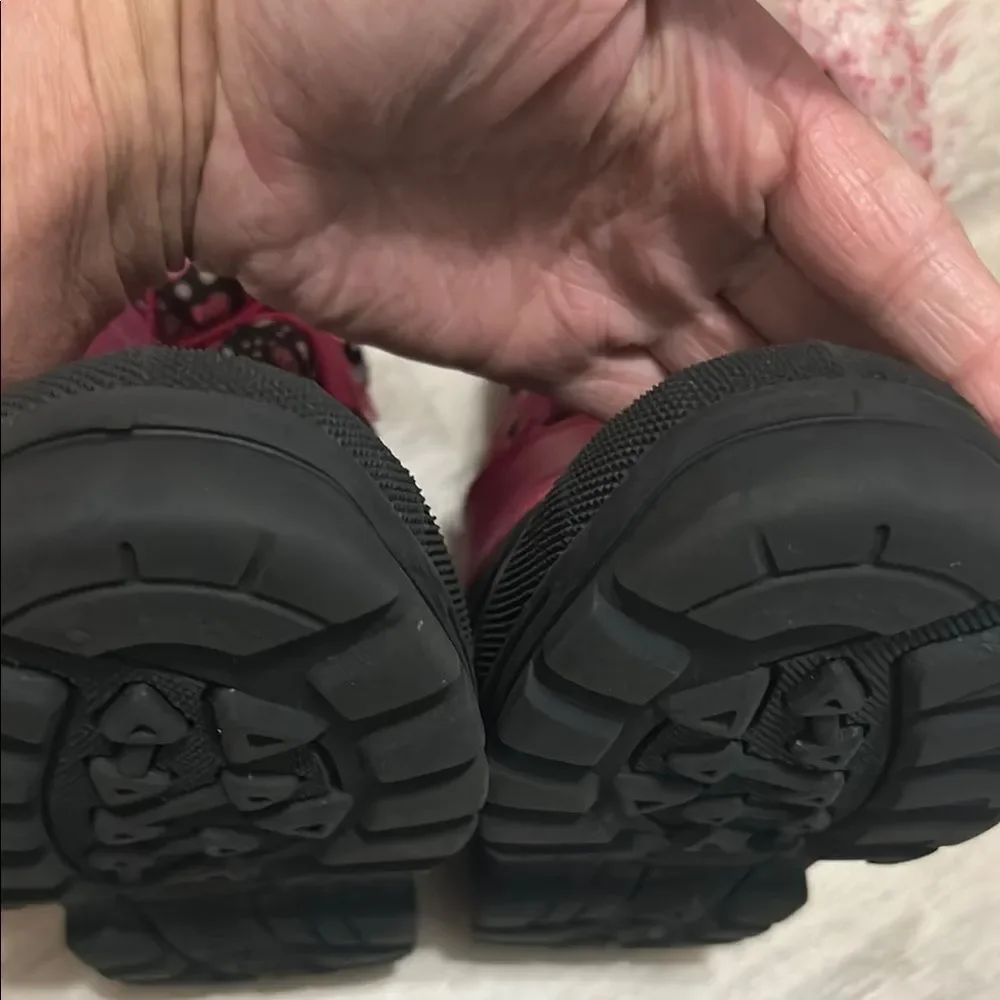 Dream Pairs Pink and Black Kids Boots
